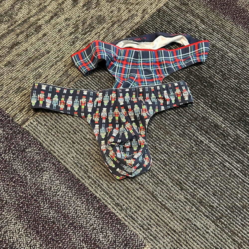 Jockey Men's Briefs - Plaid and Nutcracker Designs